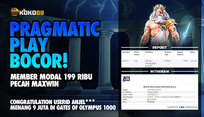 Maxwin Gates Of Olympus 1000: Member Raih Kemenangan Fantastis Dengan Modal 199 Ribu