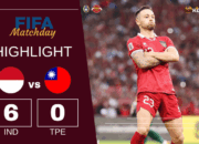 Timnas Indonesia Pesta Gol: Bungkam Taiwan 6-0 FIFA Matchday