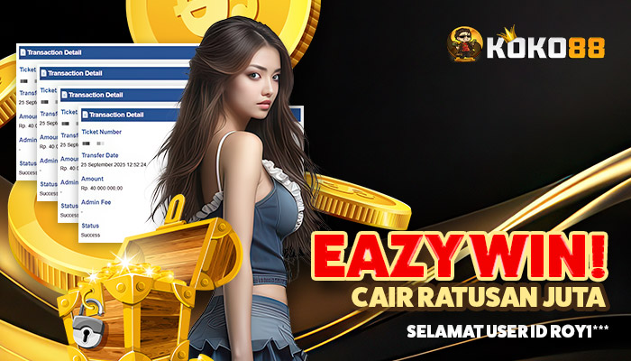 Eazy Win! ID Roy1*** Raih Kemenangan Ratusan Juta di Koko88