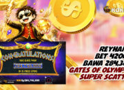 BET 420RB BAWA 284,3 JUTA, USERID REYHAN**** TEMBUS BESAR DI GATES OF OLYMPUS SUPER SCATTER!